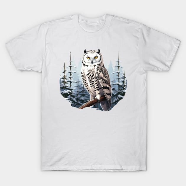 Snowy Owl T-Shirt by zooleisurelife